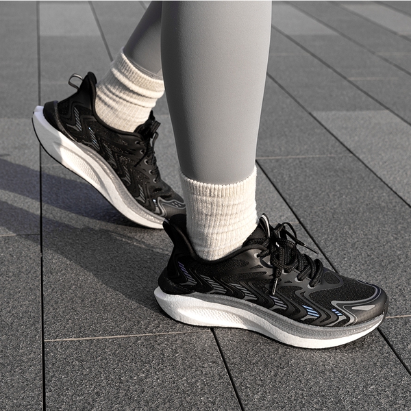 [FlyLife] Women's Breathable Lifestyle Sneakers - BLACK - 7